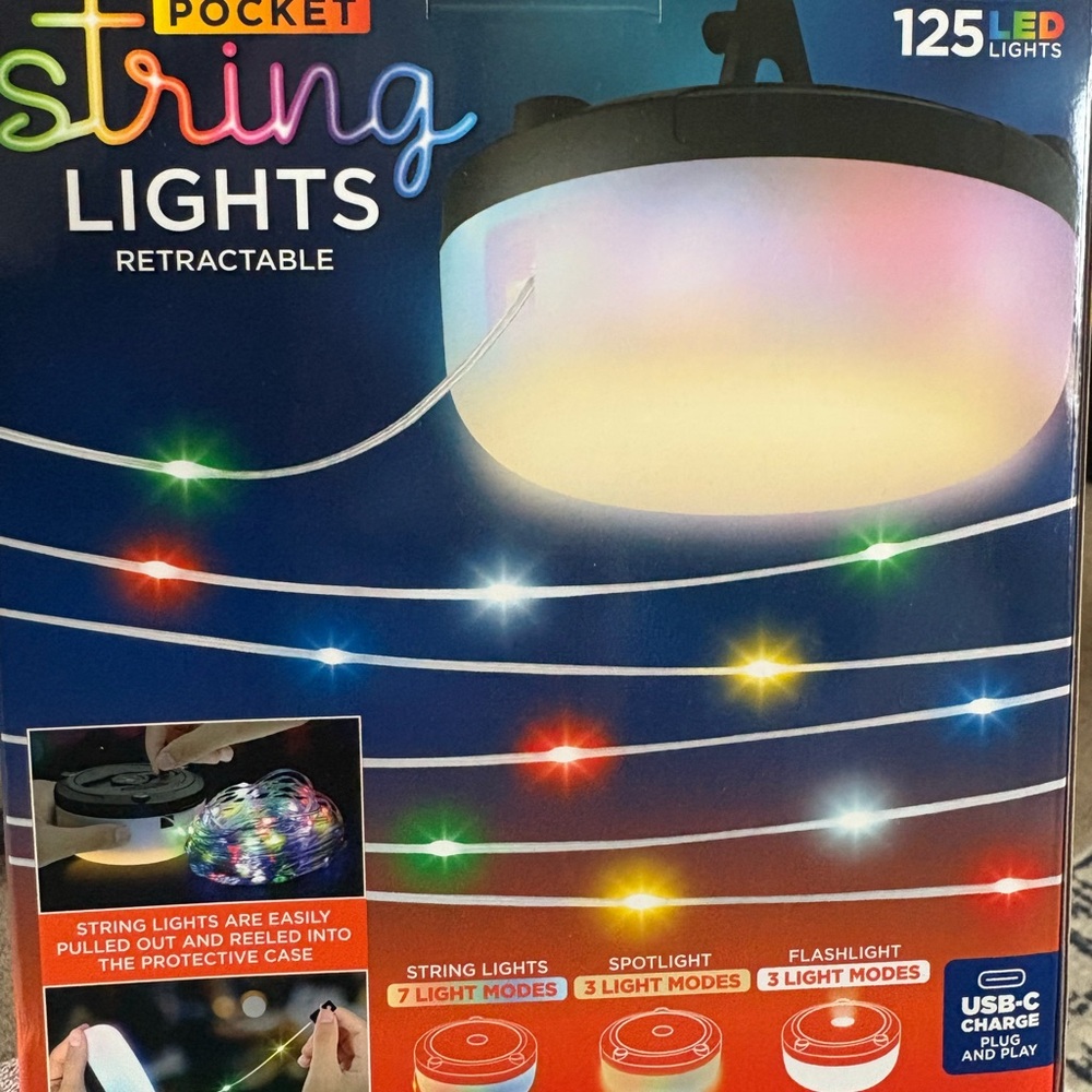 String Lights with 125 LED, 50 FEET